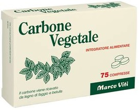 CARBONE VEGETALE 75 COMPRESSE - FARMACIA33