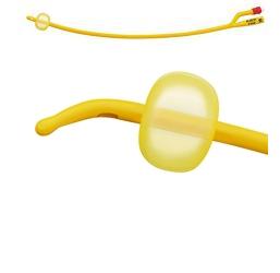 CATETERE FOLEY A MEDIA PERMANENZA  RUSCH GOLD PLUS A 2 VIE IN SILKOLATEX LATTICE-SILICONE PER ADULTO CH14 LUNGHEZZA 40 CM PUNTA CILINDRICA A 2 FORI PALLONCINO 5-15 ML 1 PEZZO - FARMACIA33