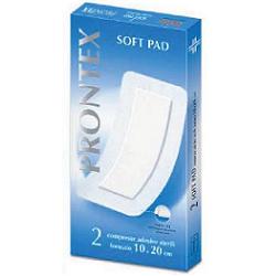 GARZA COMPRESSA PRONTEX SOFT PAD AUTOADESIVA 10X20CM 2 PEZZI - FARMACIA33