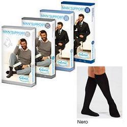 MAN SUPPORT 18 COTONE GAMBALETTO 18 NERO 4 - FARMACIA33
