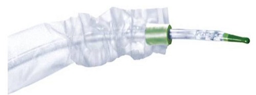 CATETERE VESCICALE IN PVC MONOUSO PER CATETERISMO INTERMITTENTE MOBILE LUBRIFICATO IN GEL CON CAPSULA DI GEL INTEGRATA LUNGHEZZA 40 CM PUNTA TIEMANN CH14 - FARMACIA33