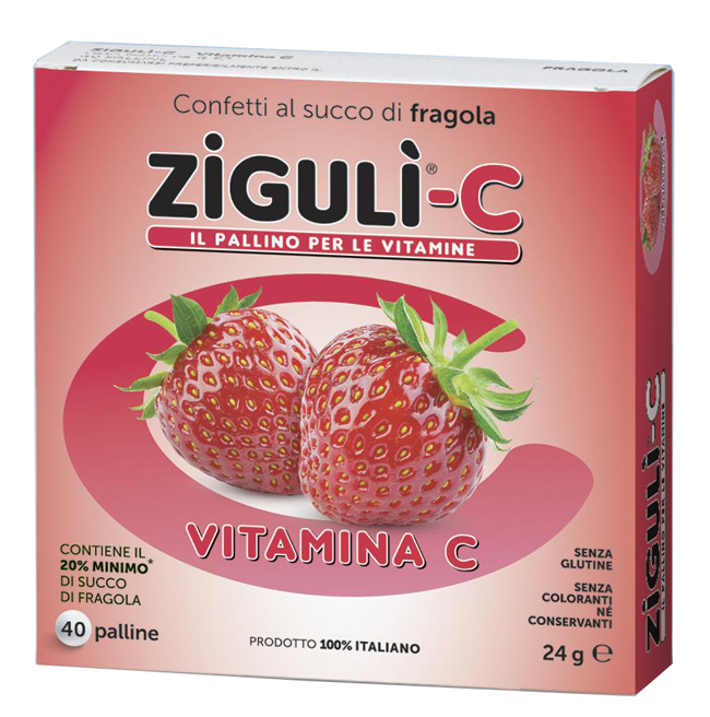 ZIGULI C FRAGOLA 40 CONFETTI 24 G - FARMACIA33