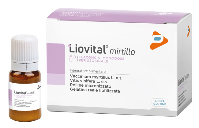 LIOVITAL MIRTILLO 8 FLACONCINI 10 ML - FARMACIA33
