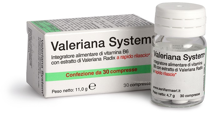 VALERIANA SYSTEM 30 COMPRESSE - FARMACIA33