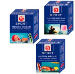 TAPPO AURICOLARE IN SILICONE PIC SPORT PER BAMBINI 2 PEZZI - FARMACIA33