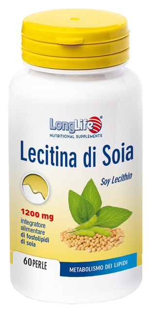LONGLIFE LECITINA SOIA 60 PERLE DI GELATINA DA 1,7 G - FARMACIA33