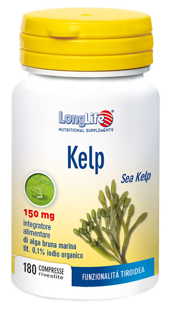 LONGLIFE KELP ALGA BRUNA 180 COMPRESSE - FARMACIA33