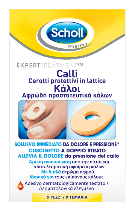 CEROTTO PROTETTIVO PER CALLI SCHOLL IN LATTICE 9 PEZZI - FARMACIA33