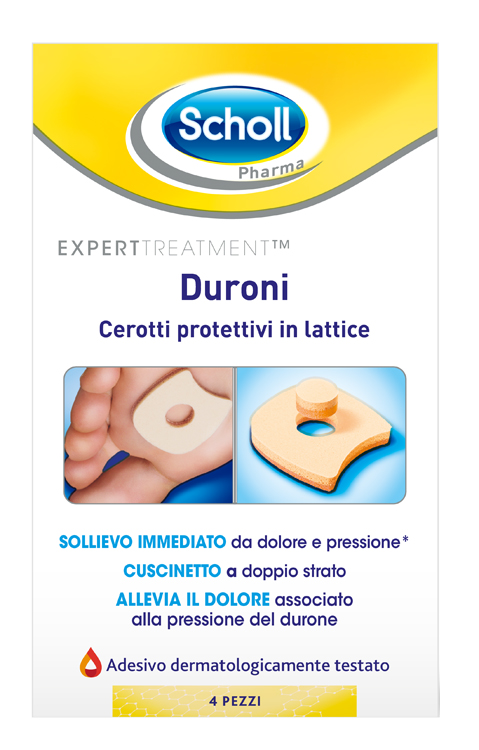 CEROTTO PROTETTIVO PER DURONI SCHOLL IN LATTICE 4 PEZZI - FARMACIA33
