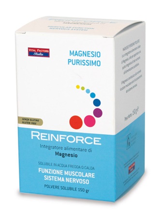 REINFORCE MAGNESIO PURISSIMO 150 GRAMMI DI POLVERE - FARMACIA33