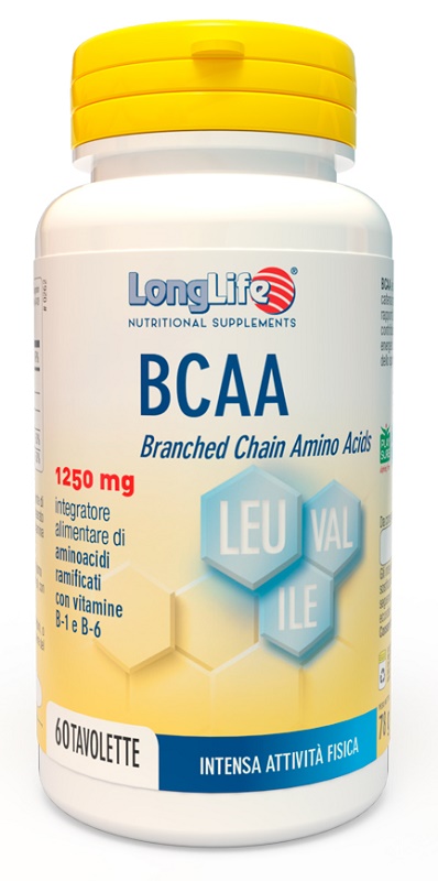 LONGLIFE BCAA 1250 MG 60 TAVOLETTE - FARMACIA33