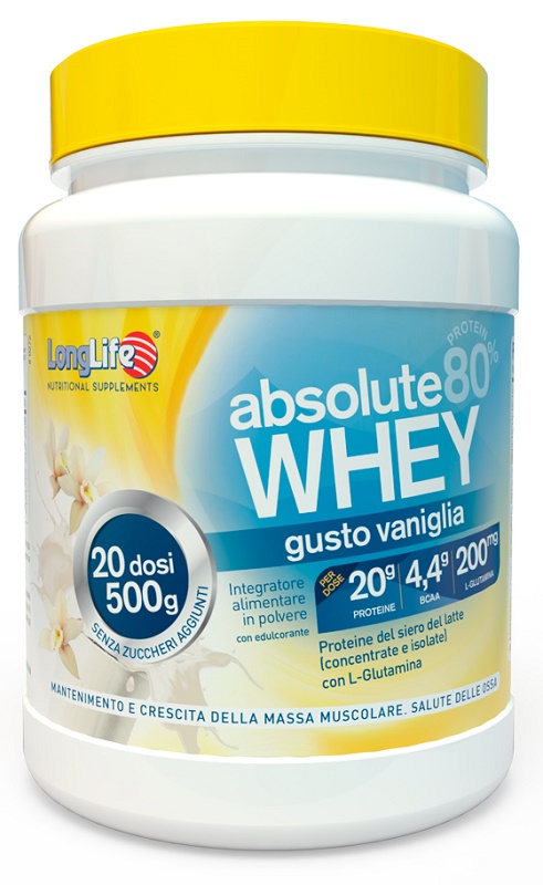 LONGLIFE ABSOLUTE WHEY VANIGLIA 500 G - FARMACIA33