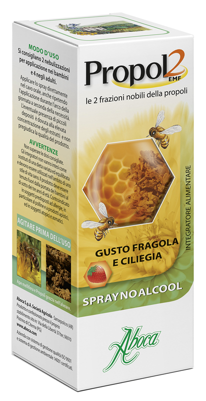 PROPOL2 EMF SPRAY NO ALCOOL FRAGOLA E CILIEGIA 30 ML - FARMACIA33