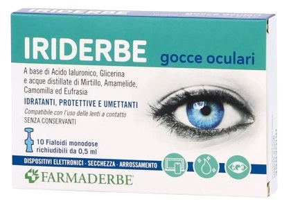 IRIDERBE GOCCE OCULARI MONODOSI 10 FLACONCINI DA 0,5ML - FARMACIA33