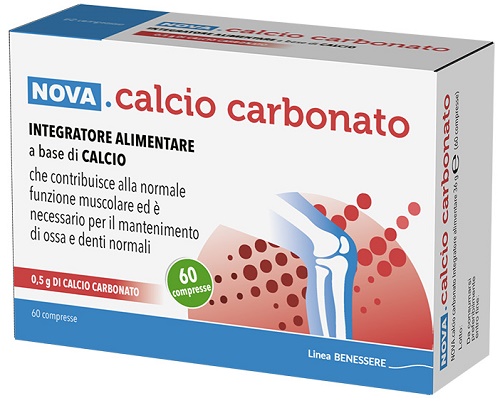 CALCIO CARBONATO 60 COMPRESSE DA 0,6 G - FARMACIA33