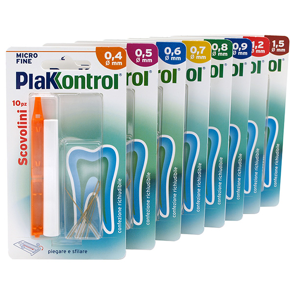PLAKKONTROL MINIGRIP SCOVOLINO 0,9 MM 10 PEZZI - FARMACIA33