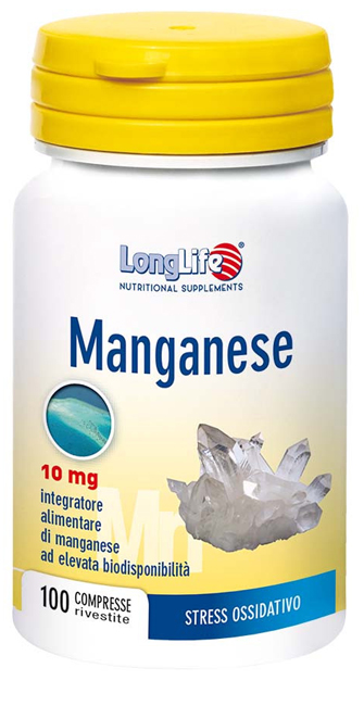 LONGLIFE MANGANESE 10 MG 100 COMPRESSE - FARMACIA33
