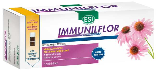 ESI IMMUNILFLOR MINI DRINK 12 FLACONCINI - FARMACIA33