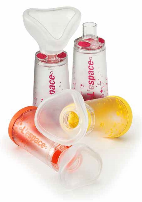 CAMERA DISTANZIATRICE PER EROGATORI SPRAY PREDOSATI L'ESPACE MDI 200ML PER ADULTI COLORE MAGENTA MISURA 65X65X140MM CON VALVOLA - FARMACIA33