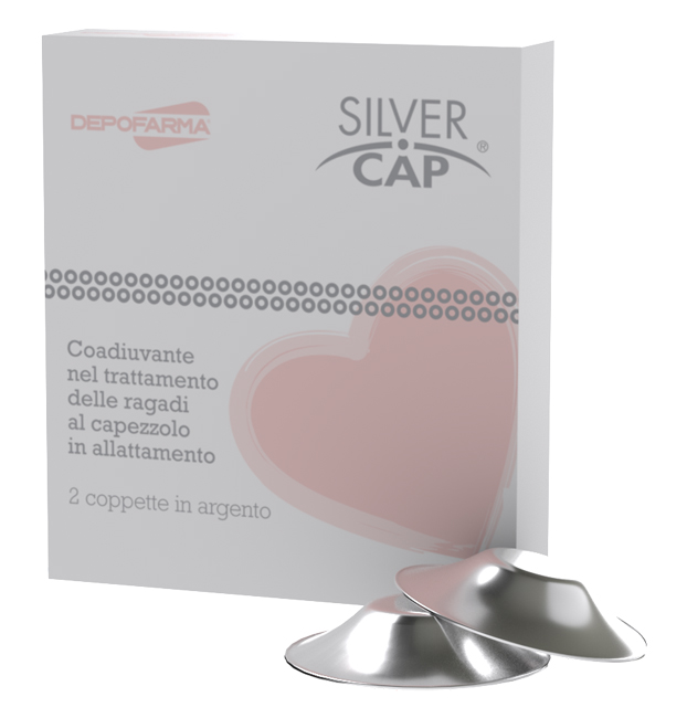 SILVER CAP COPPETTE IN ARGENTO COPRI CAPEZZOLI PER ALLATTAMENTO 2 PEZZI - FARMACIA33