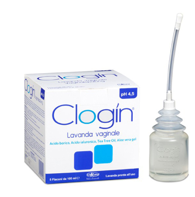CLOGIN LAVANDA VAGINALE 5 FLACONI DA 100 ML + 5 CANNULE VAGINALI MONOUSO - FARMACIA33