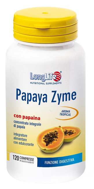 LONGLIFE PAPAYA ZYME 120 COMPRESSE MASTICABILI - FARMACIA33