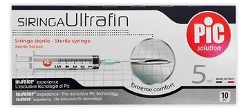 SIRINGA PIC ULTRAFINE 5 ML AGO 14 10 PEZZI - FARMACIA33
