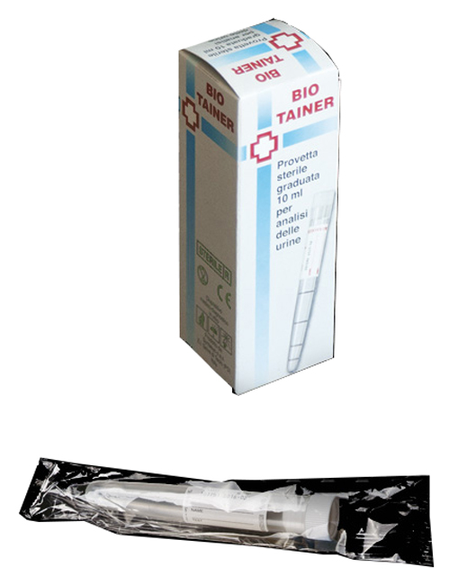 BIO TAINER PROVETTA STERILE PER URINA 10 ML - FARMACIA33