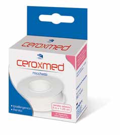 CEROTTO ADESIVO IN ROCCHETTO CEROXMED IN TESSUTO NON TESSUTO AERATO IPOALLERGENICO BIANCO 500X1,25 CM 1 PEZZO - FARMACIA33
