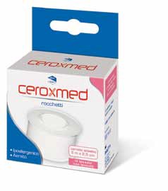 CEROTTO ADESIVO IN ROCCHETTO CEROXMED IN TESSUTO NON TESSUTO AERATO IPOALLERGENICO BIANCO 500X2,5 CM 1 PEZZO - FARMACIA33