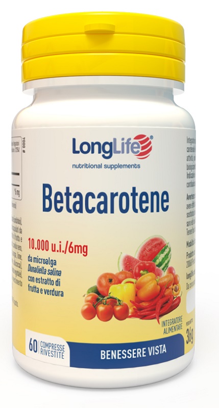LONGLIFE BETACAROTENE 60 COMPRESSE - FARMACIA33