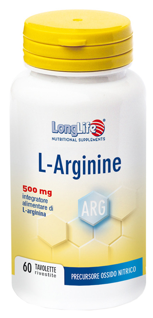 LONGLIFE L-ARGININE 60 TAVOLETTE RIVESTITE DA 900 MG - FARMACIA33