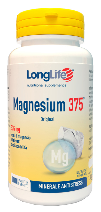 LONGLIFE MAGNESIUM 375 ORIGINAL 375 MG 100 TAVOLETTE - FARMACIA33