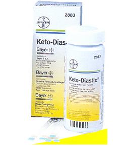 STRISCE MISURAZIONE GLICOSURIA E CHETONURIA KETODIASTIX 50 PEZZI - FARMACIA33