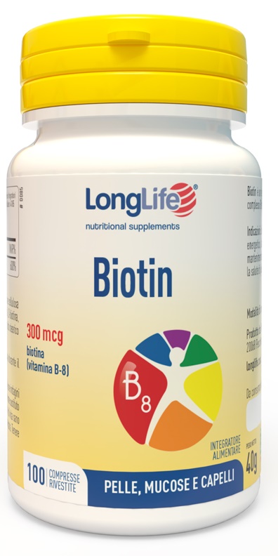 LONGLIFE BIOTIN 100 COMPRESSE - FARMACIA33