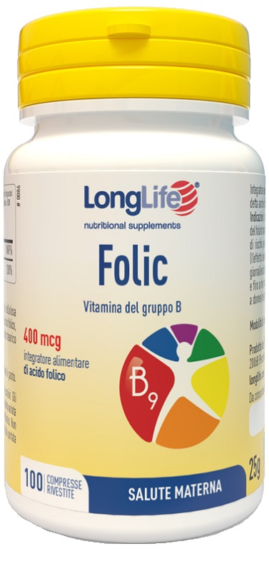 LONGLIFE FOLIC 400 MCG 100 COMPRESSE - FARMACIA33