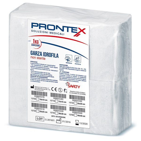 PRONTEX GARZA 10X10CM 1KG - FARMACIA33