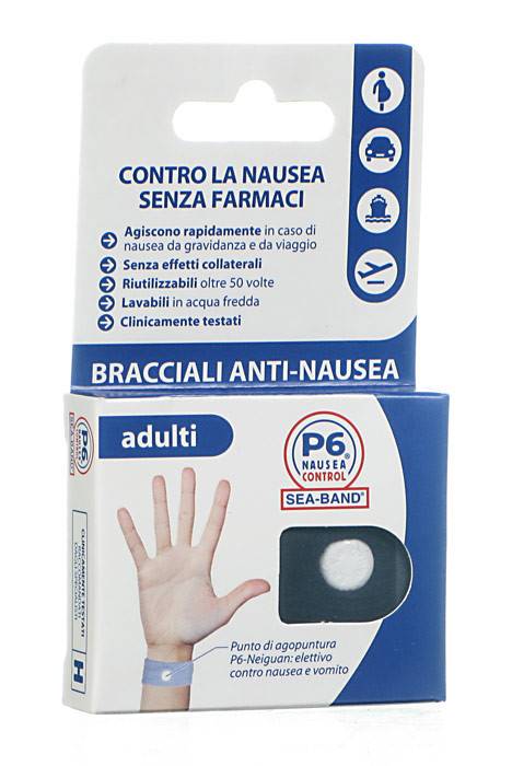 BRACCIALE ANTI NAUSEA PER ADULTI P6 NAUSEA CONTROL 2 PEZZI - FARMACIA33