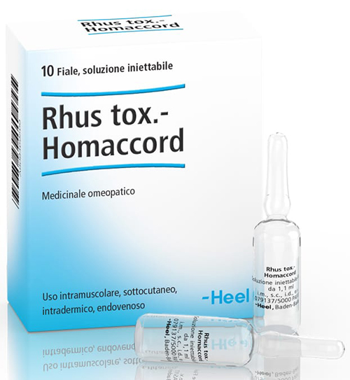 HEEL RHUS TOXICODENDRON HOMACCORD 10 FIALE DA 1,1 ML L'UNA - FARMACIA33