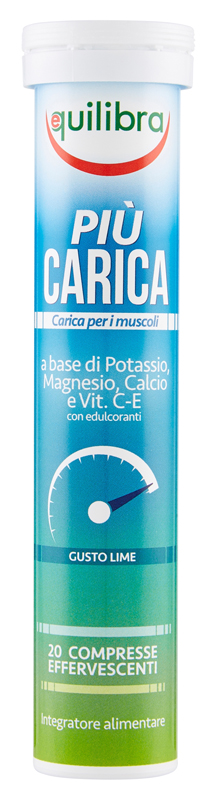 PIU' CARICA GUSTO LIME 20 COMPRESSE EFFERVESCENTI - FARMACIA33