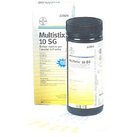 STRISCIA REATTIVA MULTITEST MULTISTIX 10SG 25 PEZZI - FARMACIA33