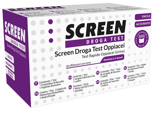 DROGA TEST CHE RILEVA UNA SOSTANZA OPPIACEI EROINA SCREEN DROGA TEST OPPIACEI - FARMACIA33