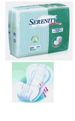 PANNOLONE PER INCONTINENZA SAGOMATO SERENITY SOFTDRY+ ALOE SUPER 30 PEZZI - FARMACIA33