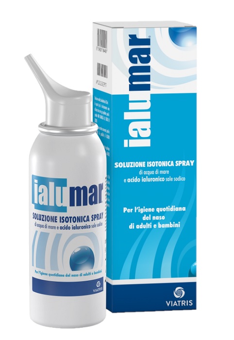 SOLUZIONE ISOTONICA SPRAY DI ACQUA DI MARE ACIDO IALURONICO SALE SODICO PER IGIENE NASO ADULTI E BAMBINI 100ML - FARMACIA33