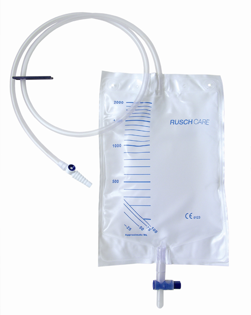 SACCA DI DRENAGGIO LETTO PER INCONTINENZA 2000ML IN PVC CON VALVOLA DI NON RITORNO E SCARICO STERILE CON TUBO DI RACCORDO 120CM 1 PEZZO RIUTILIZZABILE - FARMACIA33