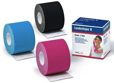 BENDA ADESIVA LEUKOTAPE K PER TAPING FISIOTERAPICO LARGHEZZA 5 CM LUNGHEZZA 5 M COLORE AZZURRO IN ROTOLO - FARMACIA33