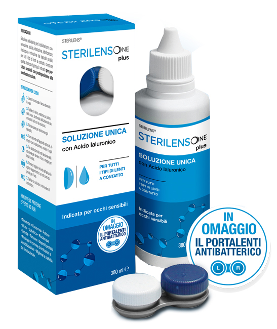 SOLUZIONE UNICA STERILENS ONE PLUS CON ACIDO IALURONICO 380 ML - FARMACIA33
