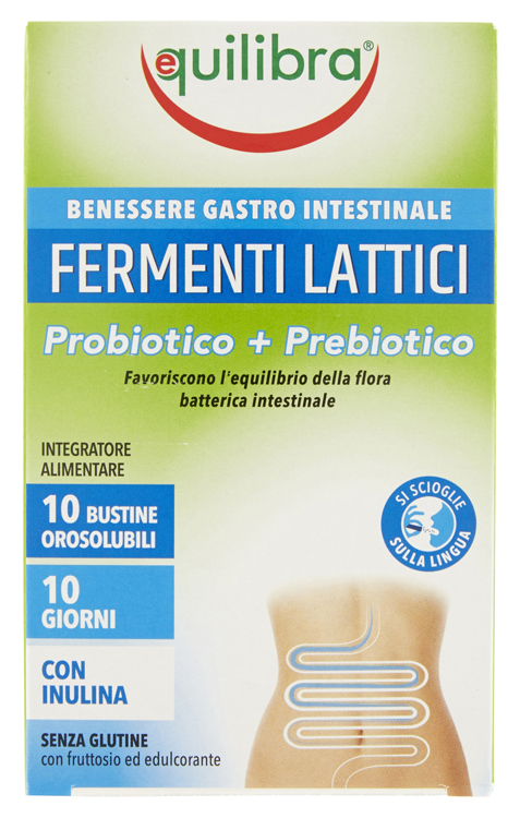 FERMENTI LATTICI PROBIOTICO + PREBIOTICO 10 BUSTINE OROSOLUBILI - FARMACIA33