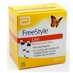 STRISCE MISURAZIONE GLICEMIA FREESTYLE LITE 25 PEZZI - FARMACIA33