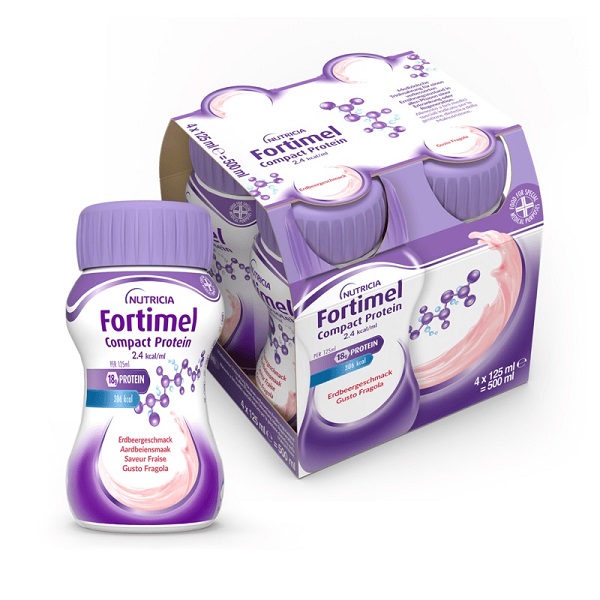 FORTIMEL COMPACT PROTEIN FRAGOLA 4 BOTTIGLIE 125 ML - FARMACIA33